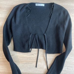 Zara crop top sweater.